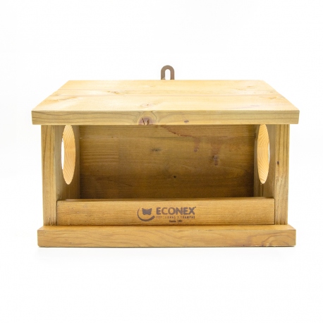 ECONEX COMEDERO DE MADERA PARA PAJAROS